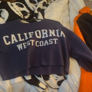 Hippie Rose Navy Graphic Sweatshirt